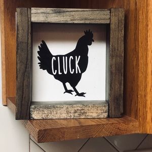 Farmhouse chicken sign